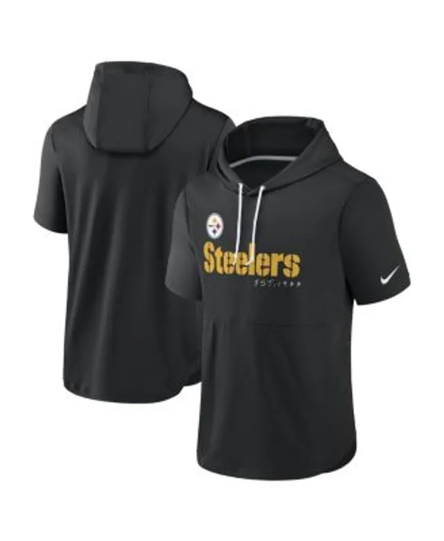 The Wild Collective Men's Black Pittsburgh Steelers Camo Pullover