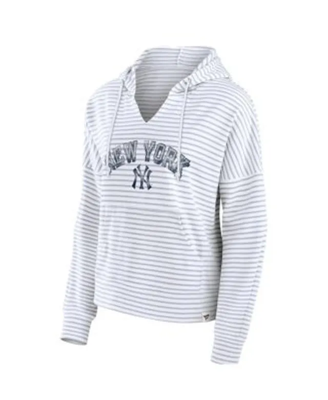 Women's Pro Standard Cream New York Yankees Roses Pullover Hoodie