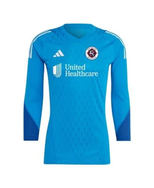 Men's adidas Blue New England Revolution 2023 Goalkeeper Long Sleeve  Replica Jersey