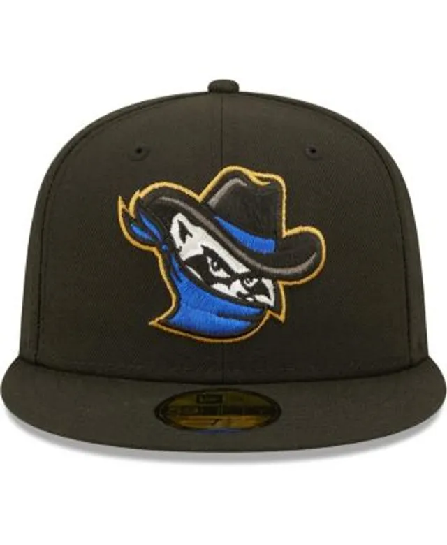 Men's Quad City River Bandits New Era Black Alternate 1 Authentic 59FIFTY  Fitted Hat