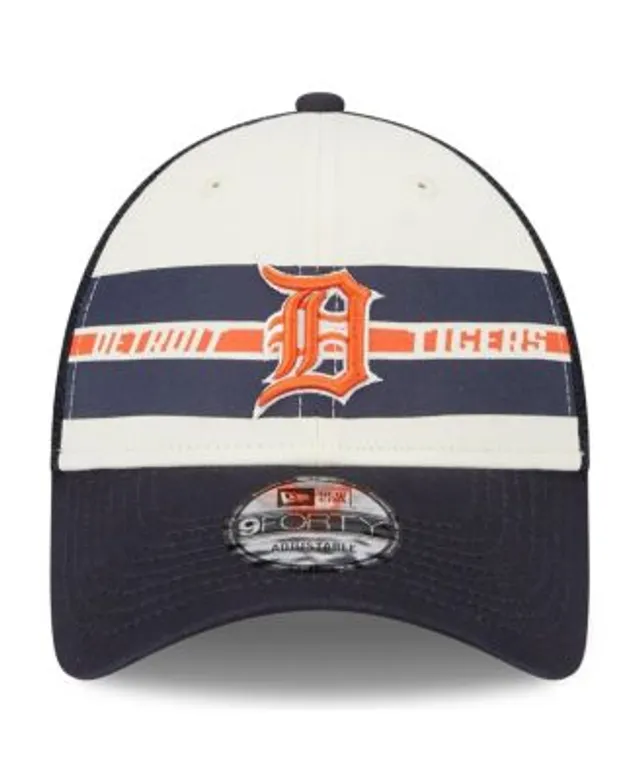 Detroit Tigers New Era Road The League 9Forty Adjustable Hat - Navy