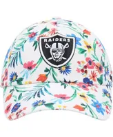 47 Women's '47 White Las Vegas Raiders Confetti Clean Up Adjustable Hat