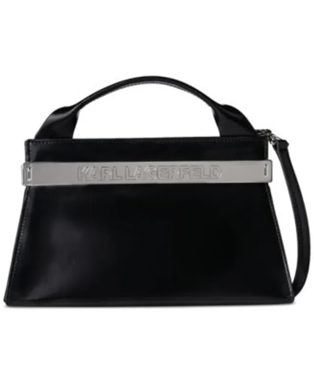 Karl Lagerfeld monogram-print Faux-Leather Briefcase - Black