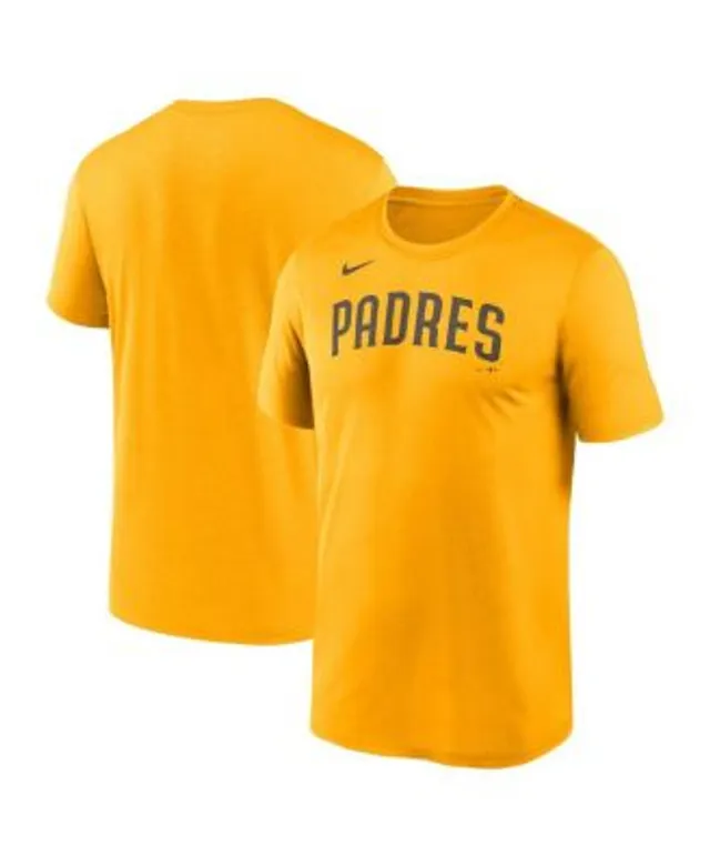 Men's Fernando Tatis Jr. Brown/Gold San Diego Padres Big & Tall Fashion  Piping Player T-Shirt