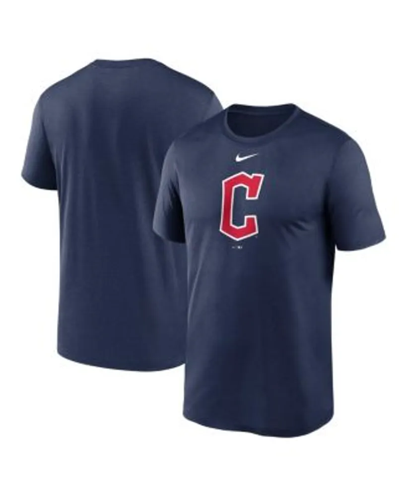 Nike Cleveland Indians Navy Blue Logo Legend Short Sleeve T Shirt