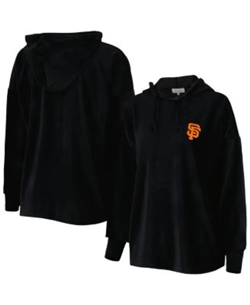 San Francisco Giants Women's Plus Size Colorblock Pullover Hoodie - Black