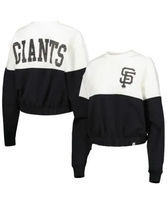 Women's Wear by Erin Andrews Black/White San Francisco Giants Chunky Pullover Sweatshirt Size: Large