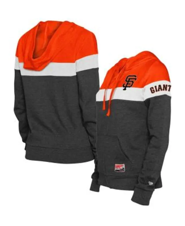 Women's New Era Black San Francisco Giants Colorblock French Terry Full-Zip  Hoodie