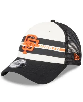 San Francisco Giants New Era 2023 Spring Training Patch A-Frame Trucker  9FORTY Snapback Hat - Black