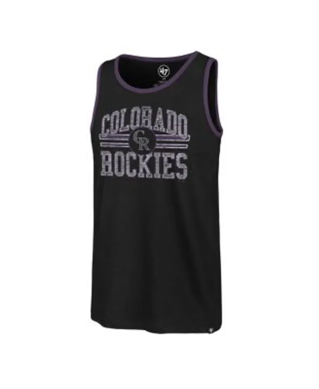 47 Brand Men's Black Colorado Rockies Turn Back Franklin T-shirt