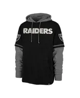 47 Men's '47 Black Las Vegas Raiders Shortstop Pullover Hoodie