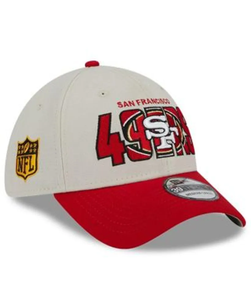 New Era Men's Stone, Scarlet San Francisco 49ers 2023 NFL Draft 39THIRTY  Flex Hat