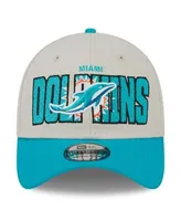 Miami Dolphins New Era 2023 Official Draft 9Fifty Snapback Hat - Stone