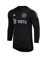 Adidas Men's Black LA Galaxy 2023 Goalkeeper Long Sleeve Replica jersey