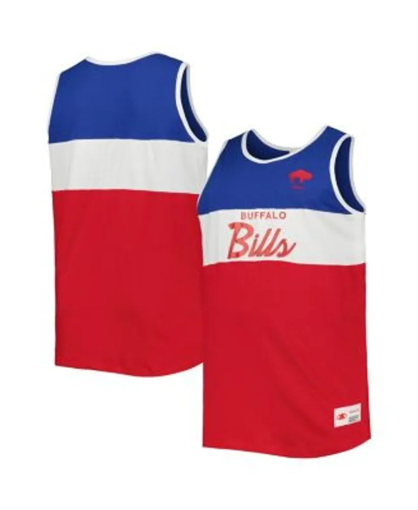 Mitchell & Ness Men's Royal, Red Buffalo Bills Split Body Big and Tall Tank  Top