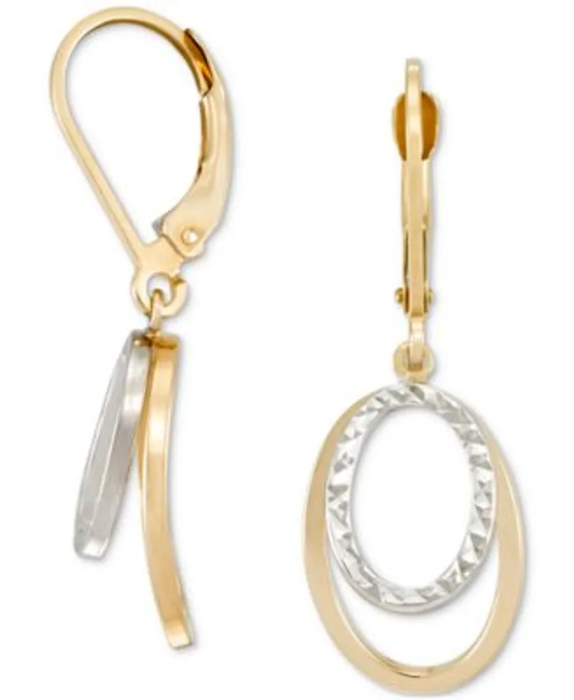 Macy's Wide Hoop Earrings in 10K Gold - Multi