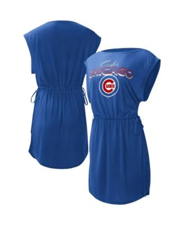 G-III 4Her by Carl Banks Women's Royal Chicago Cubs G.O.A.T Swimsuit  Cover-Up Dress