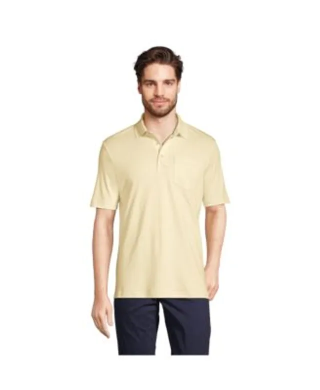 Lands' End Men's Tall Short Sleeve Super Soft Supima Polo Shirt with Pocket  The Shops at Willow Bend