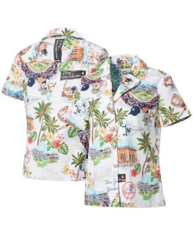 DODGERS - LOS ANGELES - REYN SPOONER - SHIRT - HAWAIIAN - ALL OVER PRINT -  CAMP