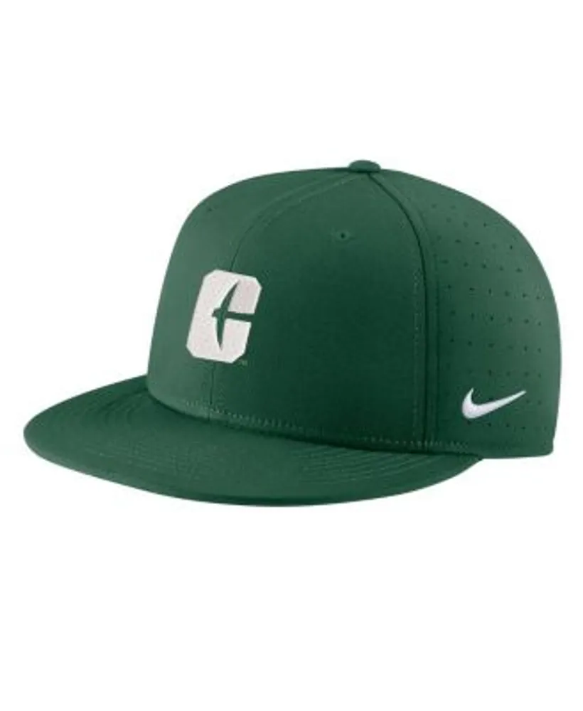 Nike Men's Green UNC Charlotte 49ers True AeroBill Performance Fitted Hat