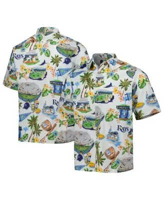 Men's Tampa Bay Rays Tommy Bahama Navy Baseball Bay Button-Up Shirt