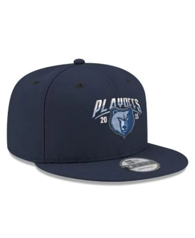 New Era Memphis Grizzlies White/Navy Crest Stack 9FIFTY Snapback Hat
