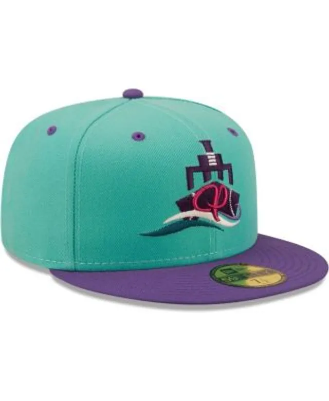 New Era Men's New Era Green/Purple Caballos de Stockton Copa De La  Diversion 59FIFTY Fitted Hat