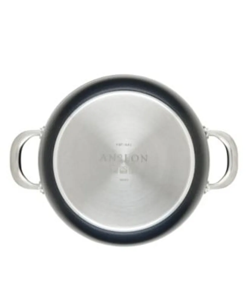 Anolon X Hybrid Nonstick Induction Saucepan With Lid - Super Dark