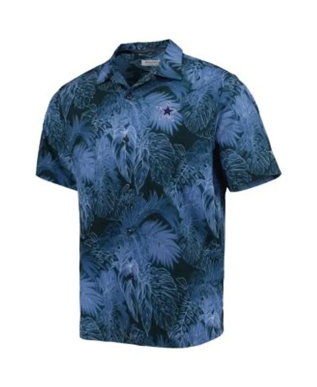 Atlanta Braves Tommy Bahama Bahama Coast Luminescent Fronds IslandZone  Button-Up Camp Shirt - Blue