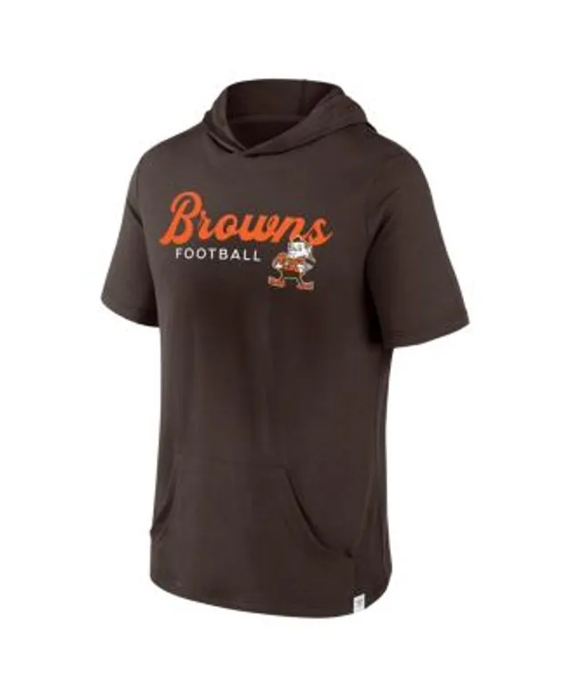 Starter Men's Brown, Orange Cleveland Browns Playoffs Color Block Full-Zip  Hoodie - Macy's