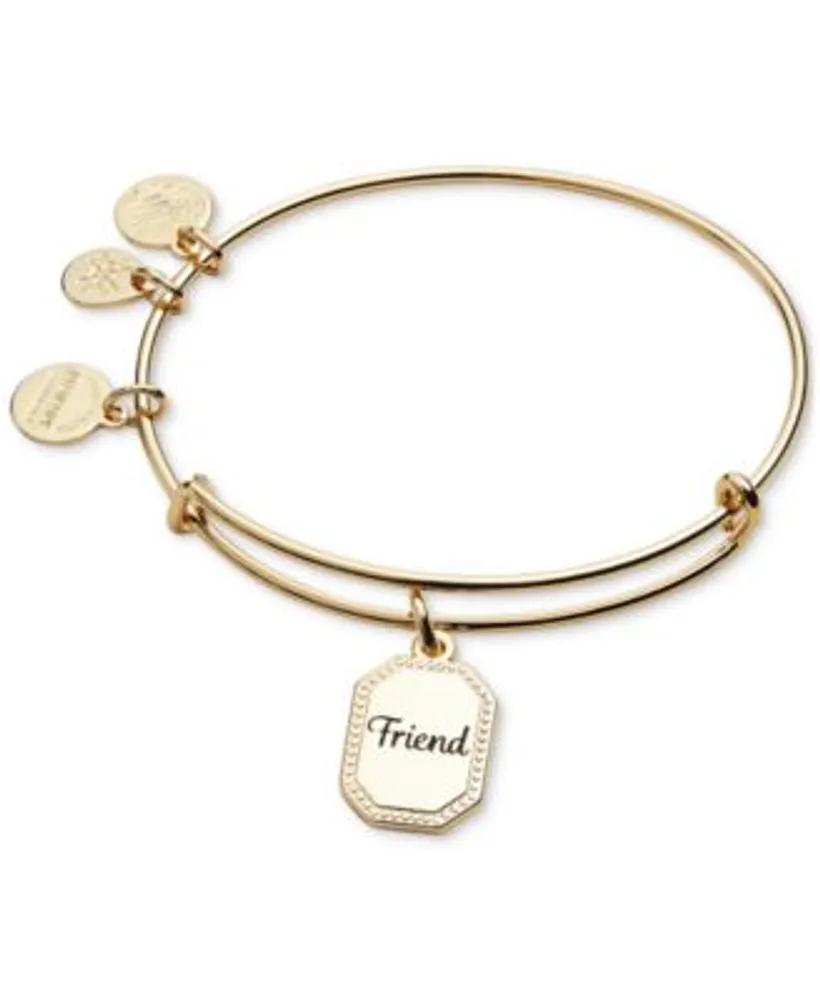 Alex and Ani Hearts Multi-Charm Bangle Bracelet in Two Tone