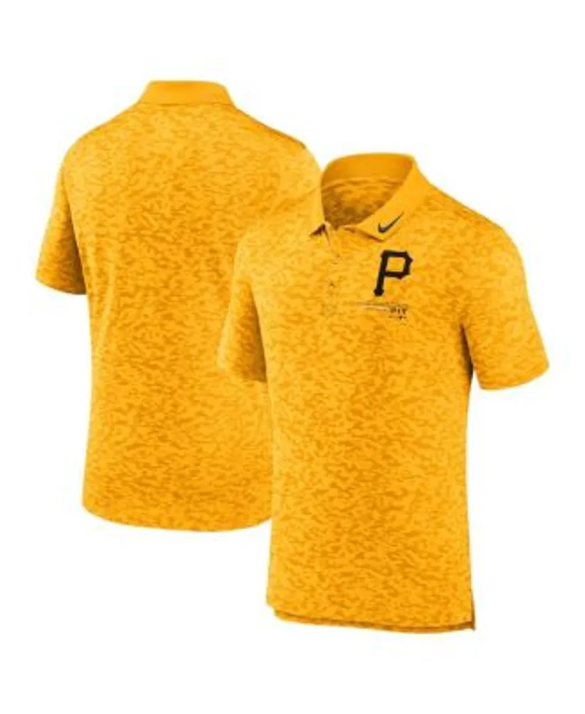 Men's Nike Gold Pittsburgh Pirates Legacy Tri-Blend Raglan Performance Polo