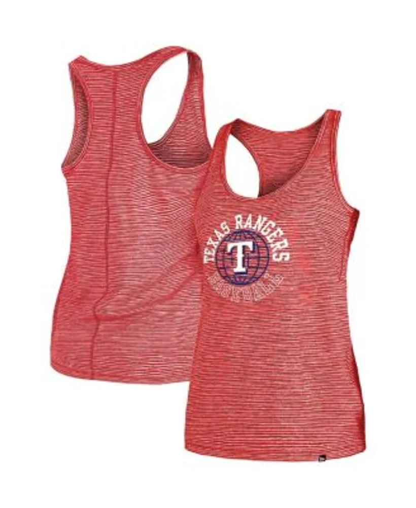 Women's New Era Red Texas Rangers Plus Size Tank Top