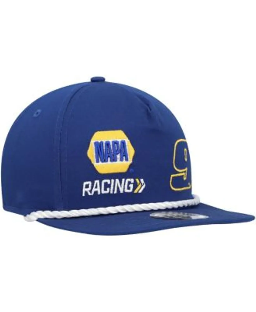 Men's NASCAR New Era Blue/White Golfer Snapback Adjustable Hat