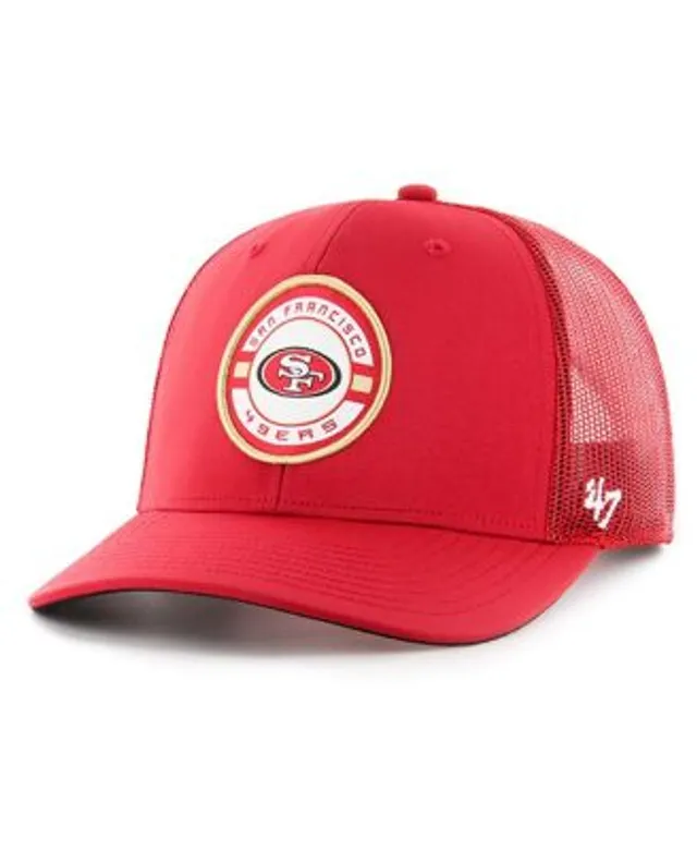 47 Brand Men's Scarlet, White San Francisco 49Ers Trucker Snapback