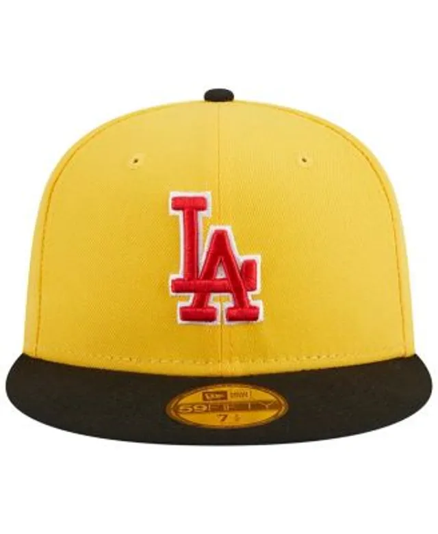 New Era Los Angeles Dodgers Black & Red 59FIFTY Fitted Cap - Macy's