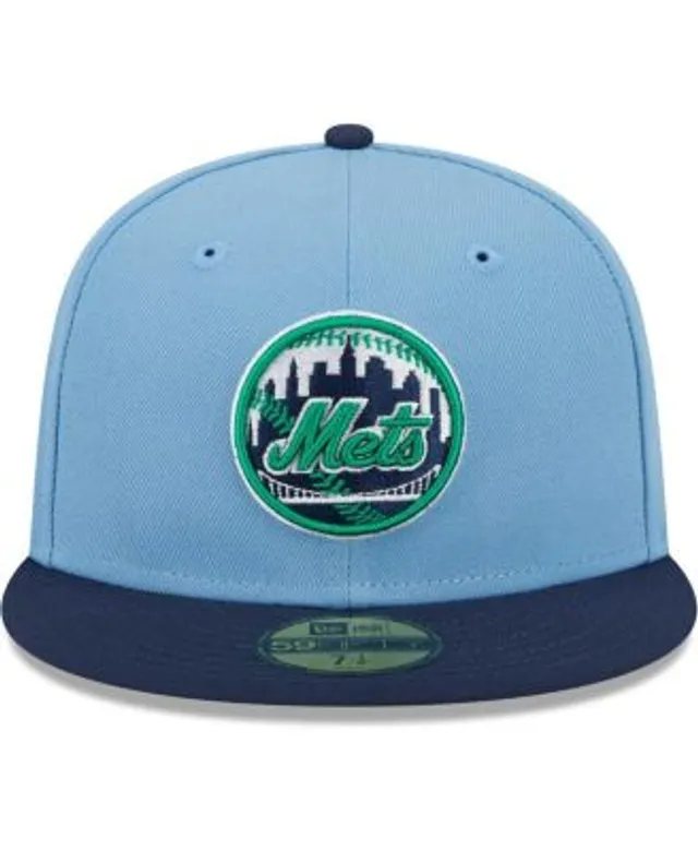 Men's New Era Light Blue/Navy Minnesota Twins Green Undervisor 59FIFTY  Fitted Hat