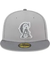 Los Angeles Dodgers New Era 2020 World Series Cooperstown Collection  Undervisor 59FIFTY Fitted Hat - Gray/Orange