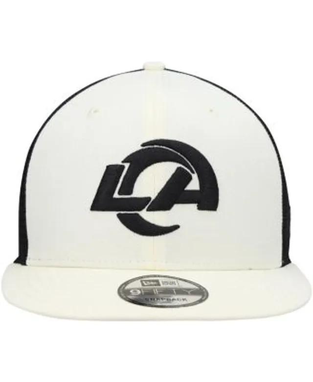 New Era Black Los Angeles Rams Quad II 9FIFTY Trucker Snapback Hat