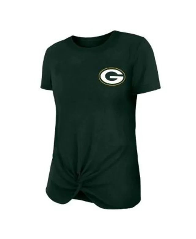 Green Bay Packers New Era Women's Chrome Sideline T-Shirt - Cream