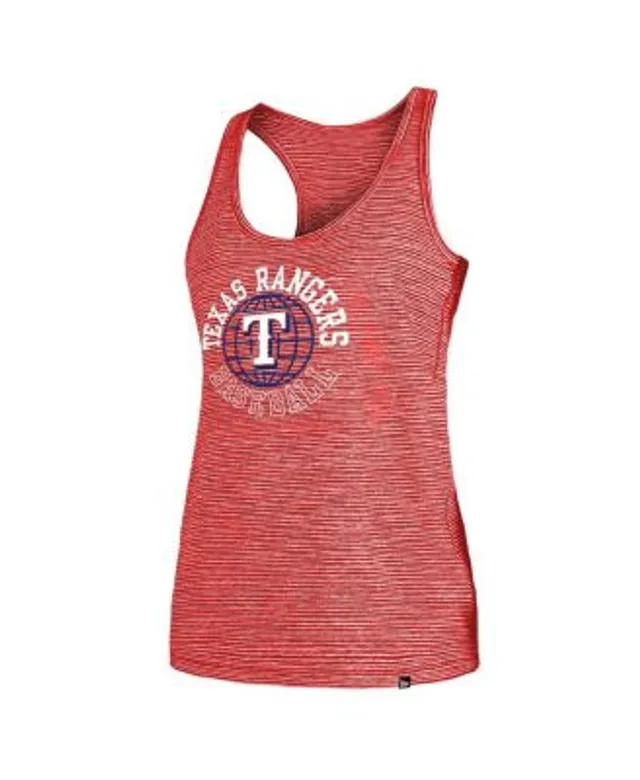 Women's New Era Red Texas Rangers Plus Size Tank Top