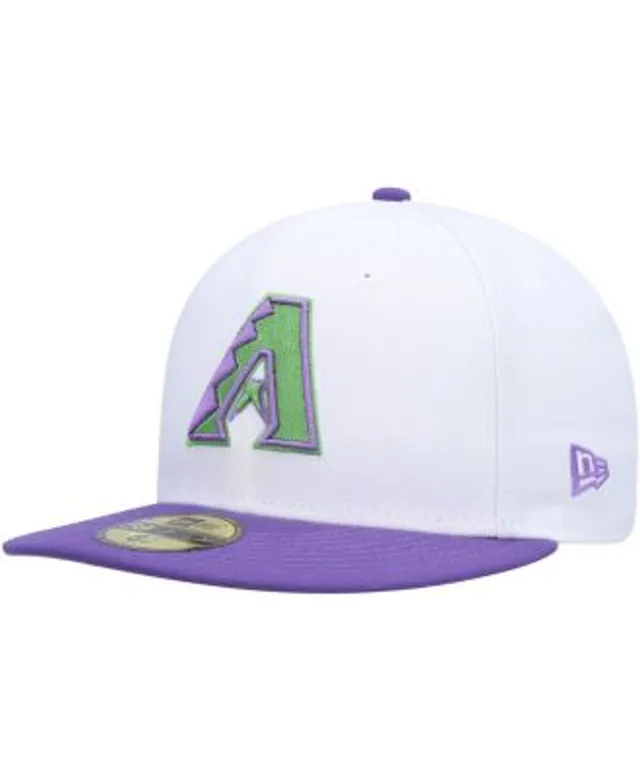 New Era Purple Arizona Diamondbacks Lime Side Patch 59FIFTY Fitted Hat