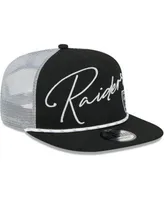 Men's Las Vegas Raiders Pro Standard Black Script Wordmark Snapback Hat