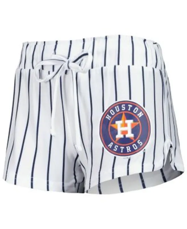 Concepts Sport Women's White New York Yankees Reel Pinstripe Sleep Shorts