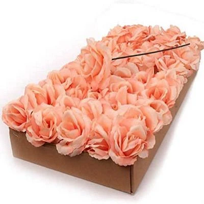 100 Pink Artificial Rose Flowers - Stunning Decoration for Any Occasion