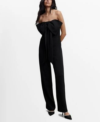 Women's Strapless Bow Jumpsuit