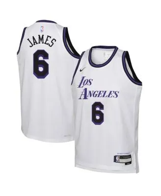 Nike Men's LeBron James Los Angeles Lakers Icon Swingman Jersey - Macy's