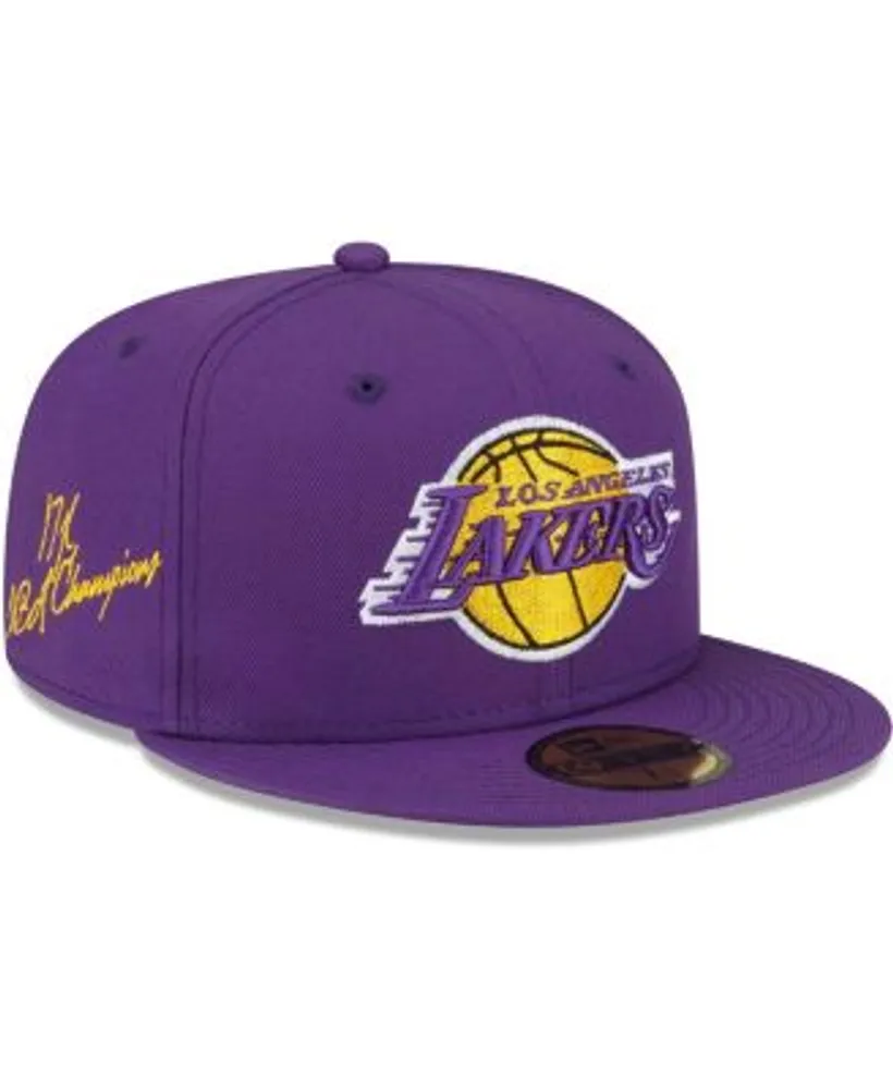 New Era Men's Purple Los Angeles Lakers 17x NBA Finals Champions