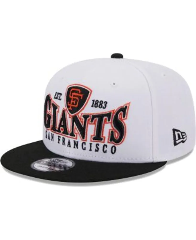 Men's San Francisco Giants New Era Black Team Color 9FIFTY Snapback Hat