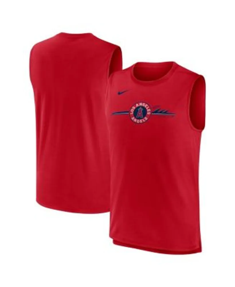 Nike Men's Red Los Angeles Angels City Connect Muscle Tank Top
